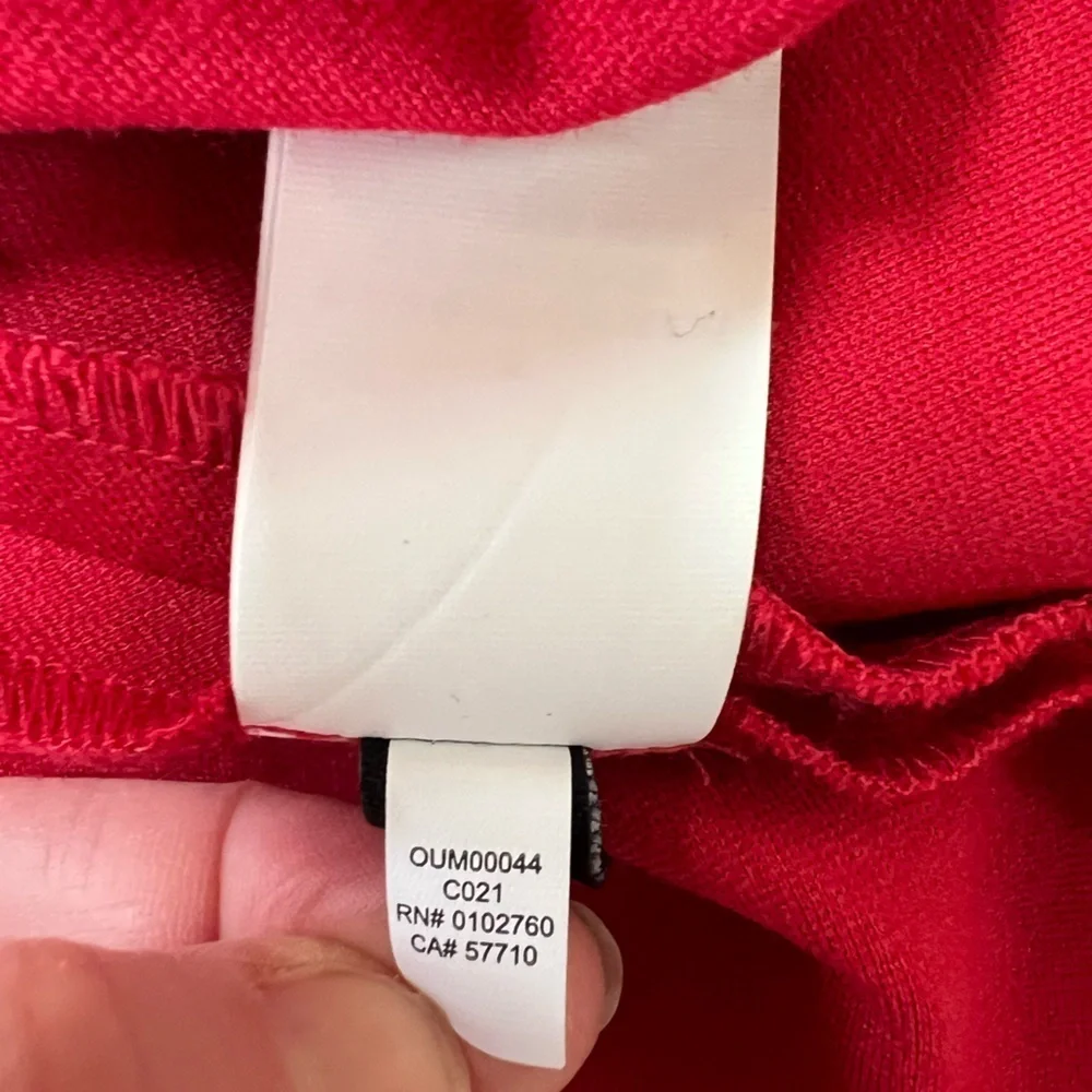Kate Spade Boat Neck Ponte 3/4 Sleeve Dress in Dark Watermelon Red, size L
